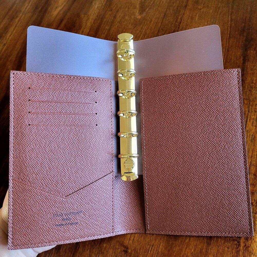 A7 Binder Adapter Insert for LV Louis Vuitton Passport Cover-Gold